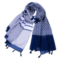 Премиум-популярный декоративный геометрический печать вискоза леди шарф с кистями